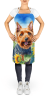 Australian Terrier in Sunflowers Apron