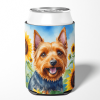 Australian Terrier 6015 In Sunflowers Can or Bottle Hugger