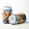 Australian Terrier 6015 In Sunflowers Can or Bottle Hugger
