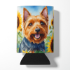 Australian Terrier 6015 In Sunflowers Can or Bottle Hugger