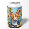Basenji 6016 In Sunflowers Can or Bottle Hugger