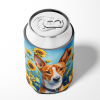 Basenji 6016 In Sunflowers Can or Bottle Hugger