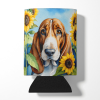 Basset Hound 6017 In Sunflowers Can or Bottle Hugger