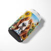 Basset Hound 6018 In Sunflowers Can or Bottle Hugger