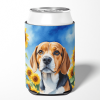 Beagle 6019 In Sunflowers Can or Bottle Hugger