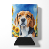 Beagle 6019 In Sunflowers Can or Bottle Hugger