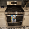 Bedlington Terrier in Sunflowers Kitchen Towel