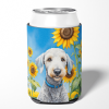 Bedlington Terrier 6021 In Sunflowers Can or Bottle Hugger
