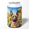 Belgian Malinois 6022 In Sunflowers Can or Bottle Hugger
