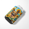 Belgian Tervuren 6024 In Sunflowers Can or Bottle Hugger
