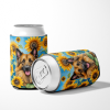 Belgian Tervuren 6024 In Sunflowers Can or Bottle Hugger
