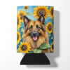 Belgian Tervuren 6024 In Sunflowers Can or Bottle Hugger