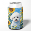 Bichon Frise 6027 In Sunflowers Can or Bottle Hugger