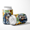 Bluetick Coonhound 6030 In Sunflowers Can or Bottle Hugger