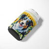 Border Collie 6032 In Sunflowers Can or Bottle Hugger