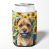 Border Terrier 6033 In Sunflowers Can or Bottle Hugger