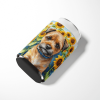 Border Terrier 6033 In Sunflowers Can or Bottle Hugger