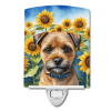 Border Terrier 6033 In Sunflowers Ceramic Night Light