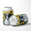 Borzoi 6034 In Sunflowers Can or Bottle Hugger