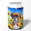 Boxer 6037 In Sunflowers Can or Bottle Hugger
