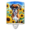 Boxer 6037 In Sunflowers Ceramic Night Light