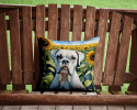 Boxer 6038 In Sunflowers Throw Pillow