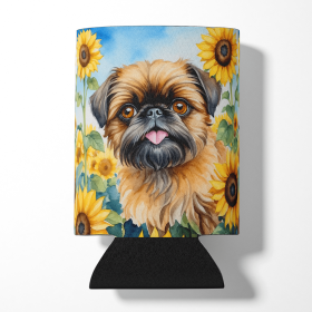 Brussels Griffon 6041 In Sunflowers Can or Bottle Hugger