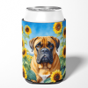 Bullmastiff 6042 In Sunflowers Can or Bottle Hugger