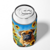Bullmastiff 6042 In Sunflowers Can or Bottle Hugger