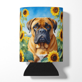 Bullmastiff 6042 In Sunflowers Can or Bottle Hugger
