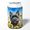 Cairn Terrier 6043 In Sunflowers Can or Bottle Hugger