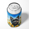 Cairn Terrier 6043 In Sunflowers Can or Bottle Hugger