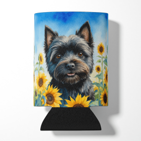 Cairn Terrier 6043 In Sunflowers Can or Bottle Hugger