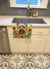 Cairn Terrier 2 in Sunflowers Kitchen Towel