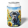Cane Corso 6045 In Sunflowers Can or Bottle Hugger