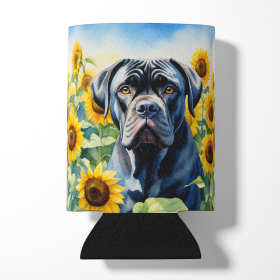 Cane Corso 6045 In Sunflowers Can or Bottle Hugger