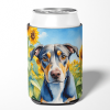 Catahoula 6046 In Sunflowers Can or Bottle Hugger
