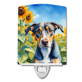 Catahoula 6046 In Sunflowers Ceramic Night Light
