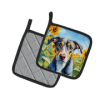 Catahoula 6046 In Sunflowers Pair of Potholders