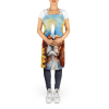 Cavalier King Charles Spaniel in Sunflowers Apron
