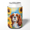 Cavalier King Charles Spaniel 6047 In Sunflowers Can or Bottle Hugger