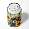 Cavalier King Charles Spaniel 6048 In Sunflowers Can or Bottle Hugger