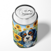 Cavalier King Charles Spaniel 6049 In Sunflowers Can or Bottle Hugger