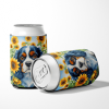 Cavalier King Charles Spaniel 6049 In Sunflowers Can or Bottle Hugger