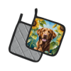 Chesapeake Bay Retriever 6050 In Sunflowers Pair of Potholders