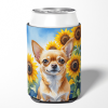 Chihuahua 6051 In Sunflowers Can or Bottle Hugger