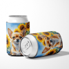 Chihuahua 6051 In Sunflowers Can or Bottle Hugger