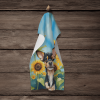Chihuahua 2 in Sunflowers Kitchen Towel
