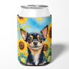 Chihuahua 6052 In Sunflowers Can or Bottle Hugger