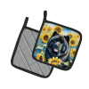 Chow Chow 6054 In Sunflowers Pair of Potholders